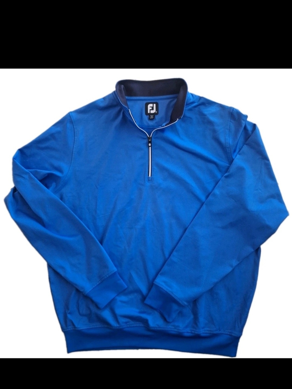 FootJoy FJ Mens 1/4 Zip Golf Pullover Jacket Blue Performance Sweatshirt Size M